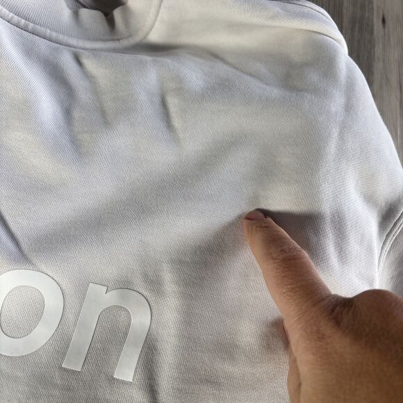 Perfectly Oversized White Lululemon Crewneck Sweatshirt Size 8 - Picture 12 of 12